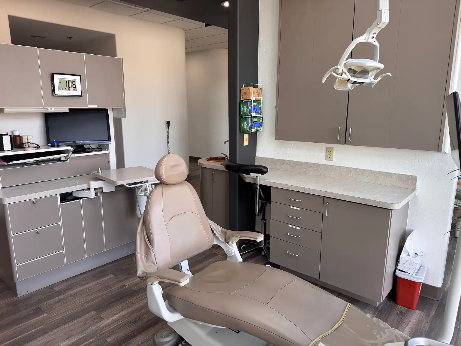 Comfortable patient chair at Gateway Family Dentistry